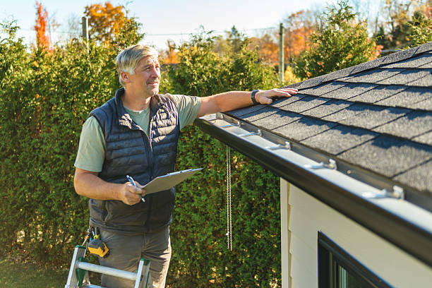 Professional Hail Damage Roof Repair technician working in Saint Stephen, MN